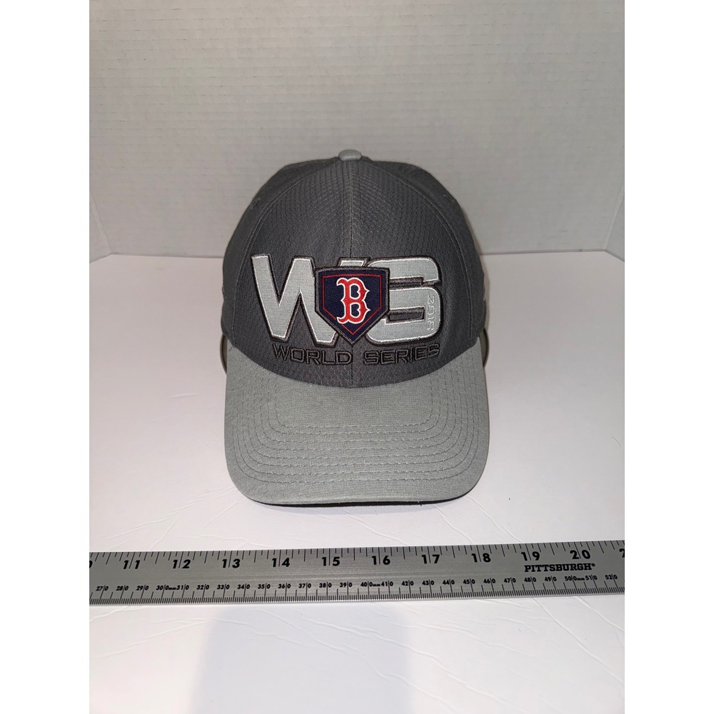 New‎ Era 39THIRTY Boston Red Sox 2018 World Series Champions Hat Grey Mens OSFM